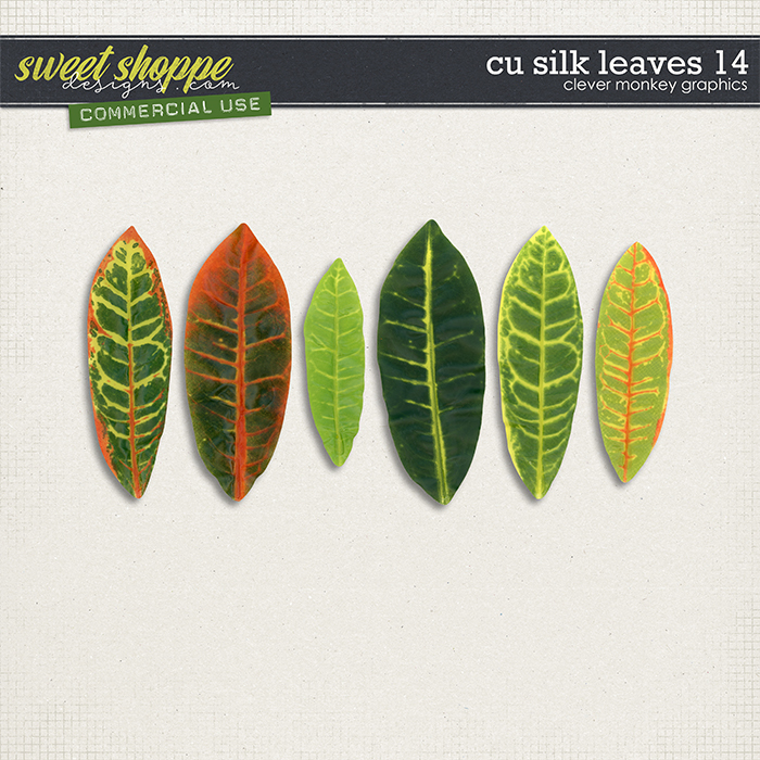 CU Silk Leaves 14 by Clever Monkey Graphics      