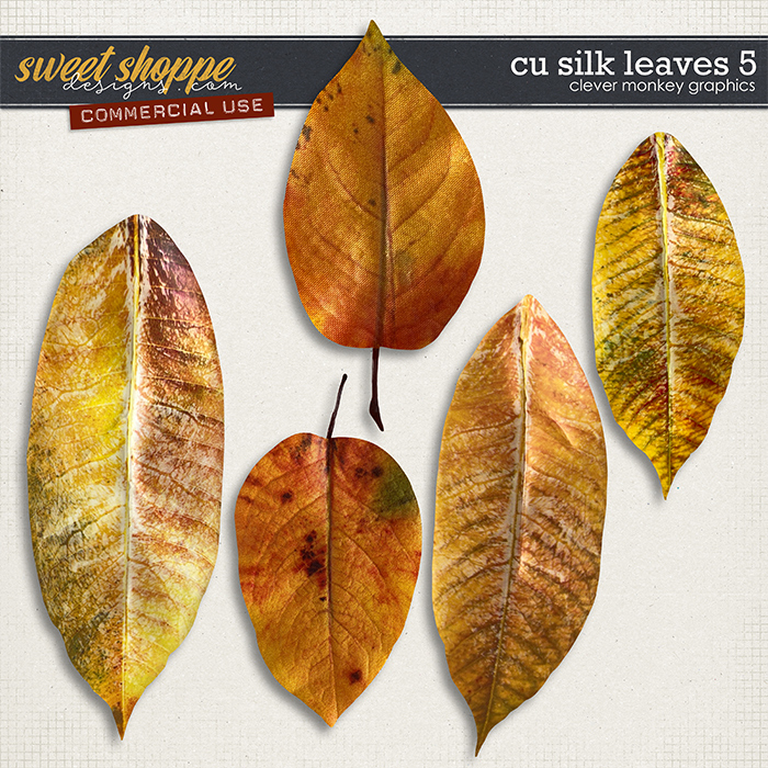 CU Silk Leaves 5 by Clever Monkey Graphics  