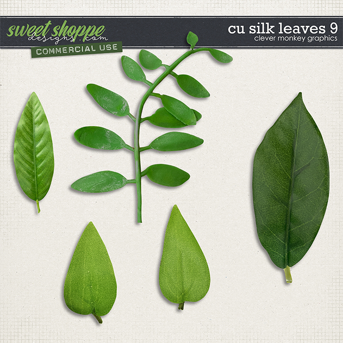 CU Silk Leaves 9 by Clever Monkey Graphics     