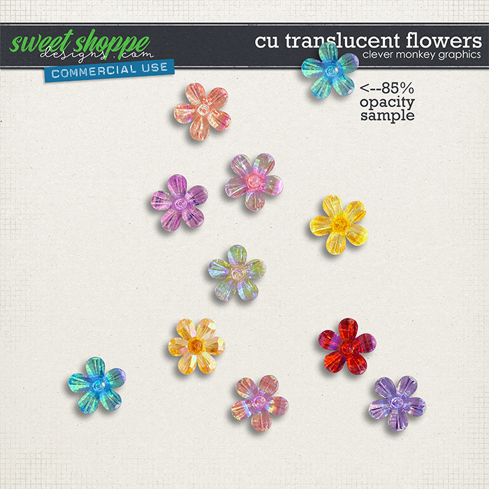 CU Translucent Flowers by Clever Monkey Graphics