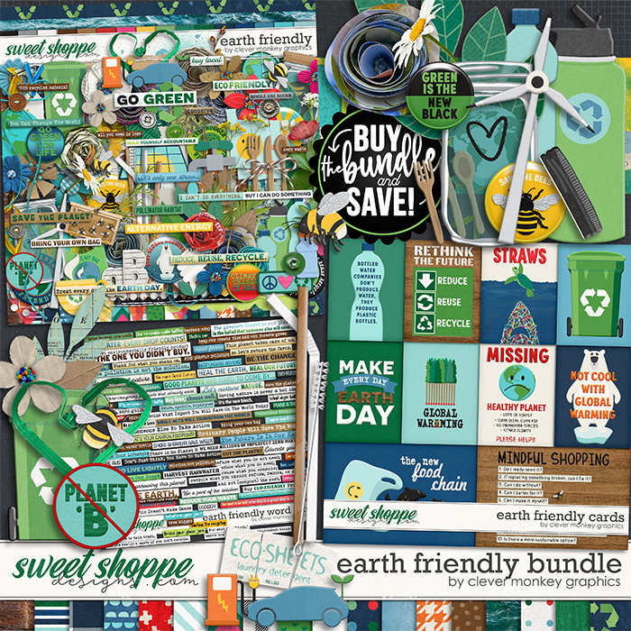 Earth Friendly Bundle by Clever Monkey Graphics