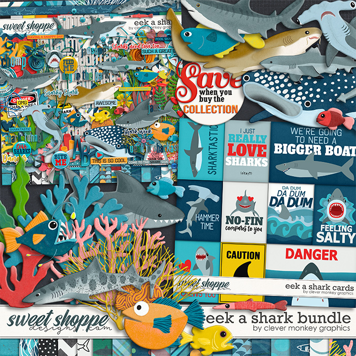 Eek a Shark Bundle by Clever Monkey Graphics