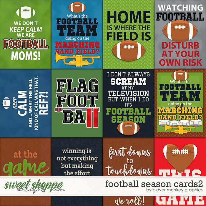 Football Season Cards 2 by Clever Monkey Graphics 