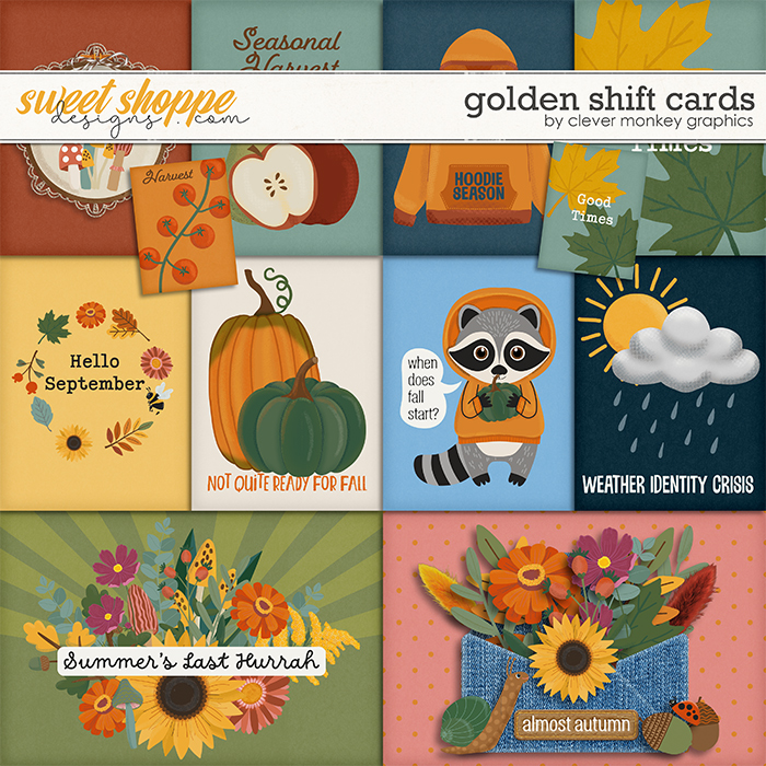 Golden Shift Cards by Clever Monkey Graphics 