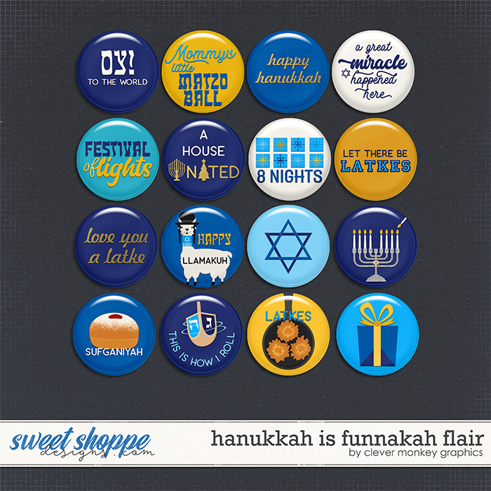 Hanukkah is Funnakah Flair by Clever Monkey Graphics