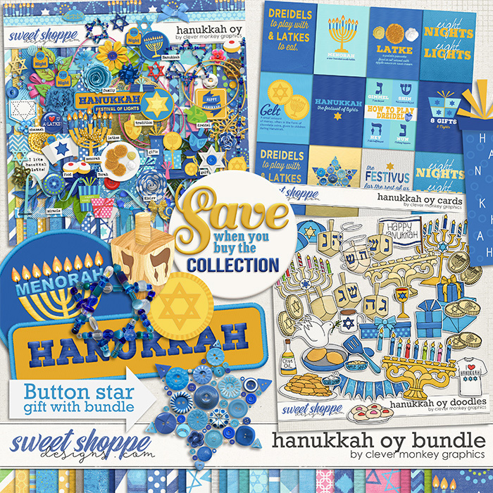 Hanukkah Oy Bundle by Clever Monkey Graphics