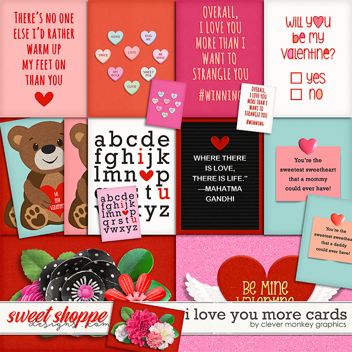 I Love You More Cards by Clever Monkey Graphics 