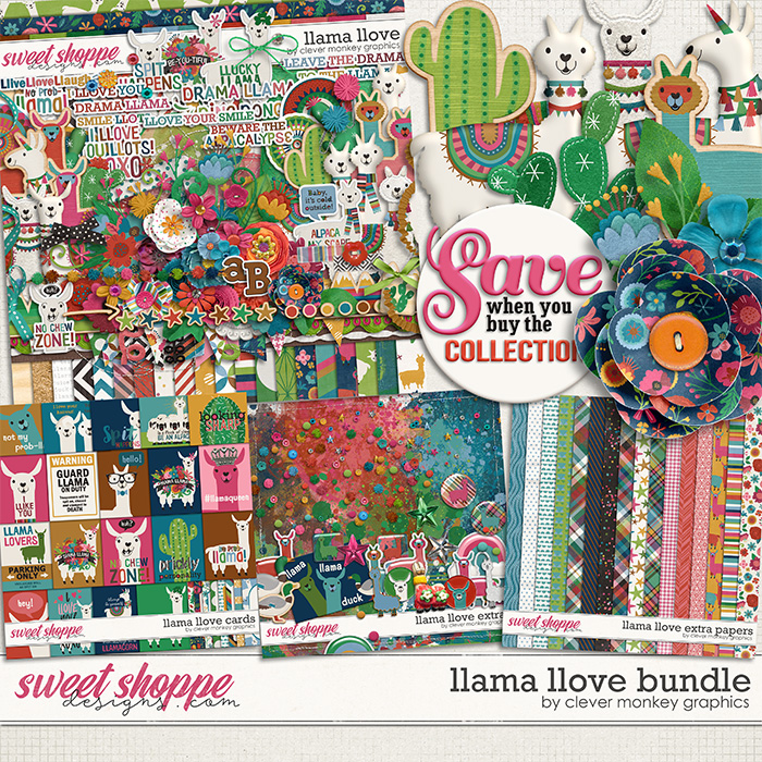 Llama Llove Bundle by Clever Monkey Graphics 