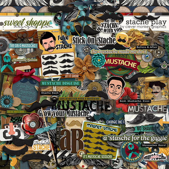 Stache Play by Clever Monkey Graphics 