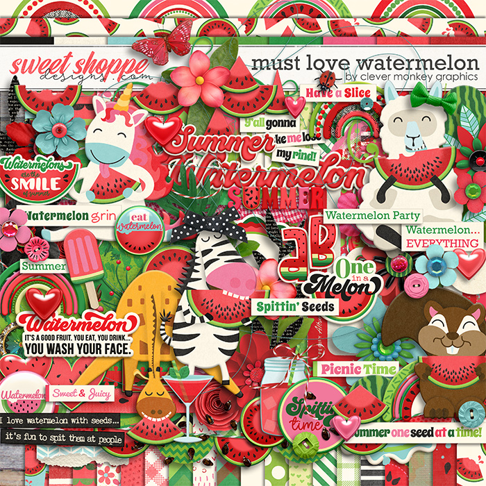 Must Love Watermelon by Clever Monkey Graphics
