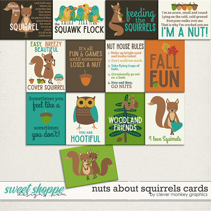 Nuts about Squirrels Cards by Clever Monkey Graphics