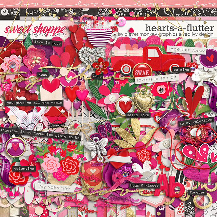 Hearts-a-flutter by Clever Monkey Graphics & Red Ivy Design