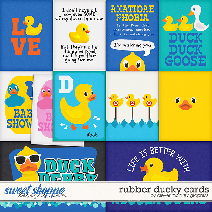 Rubber Ducky Cards by Clever Monkey Graphics 