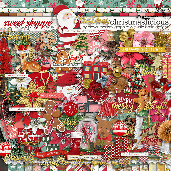 Christmaslicious Kit by Clever Monkey Graphics and Studio Basic Designs