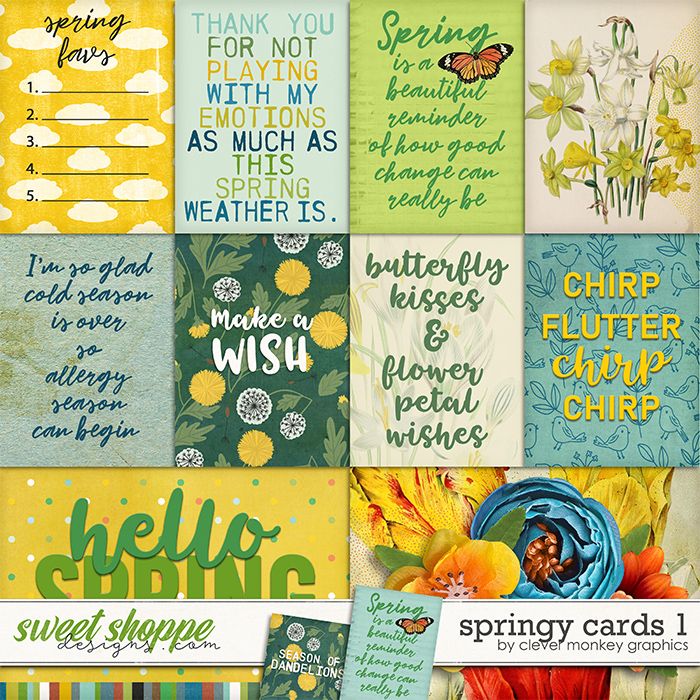 Springy Cards 1 by Clever Monkey Graphics