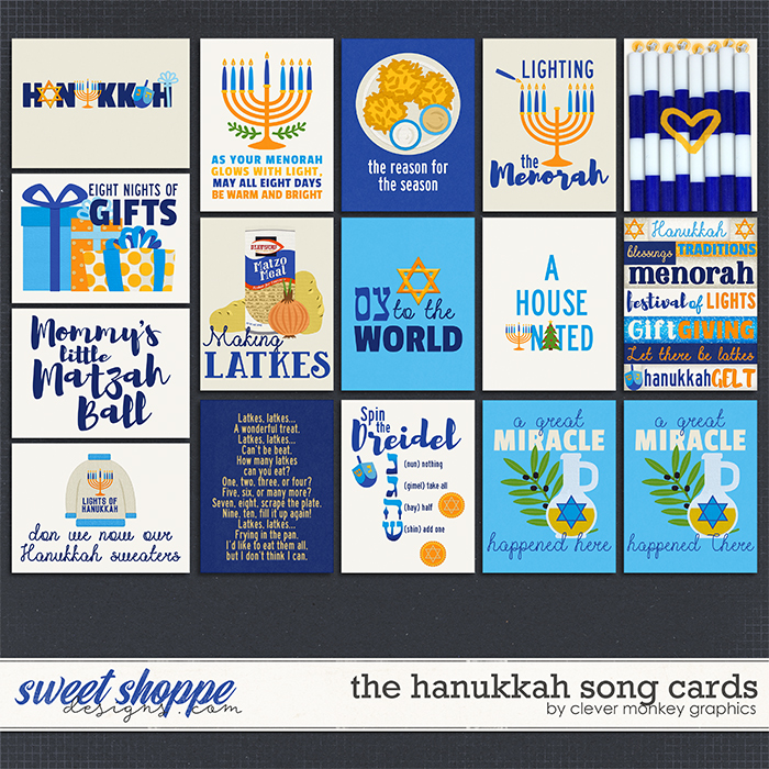 The Hanukkah Song Cards by Clever Monkey Graphics