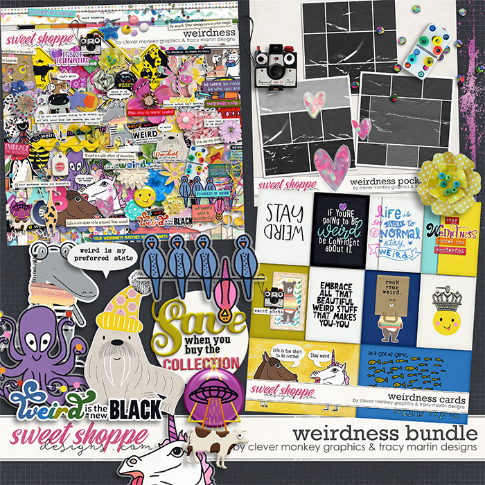 Weirdness Bundle by Clever Monkey Graphics & Tracy Martin Designs