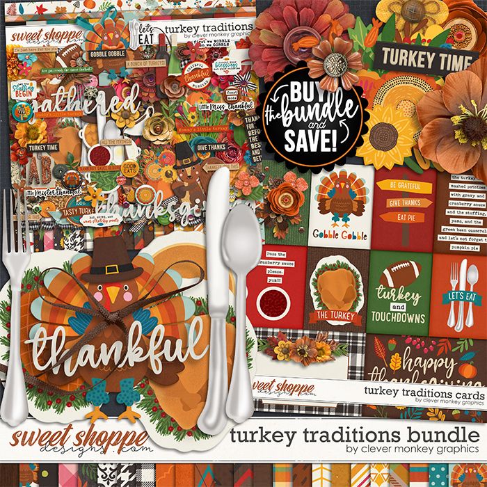 Turkey Traditions Bundle by Clever Monkey Graphics 