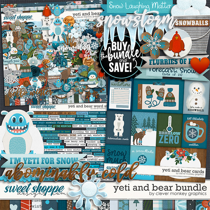 Yeti & Bear Collection by Clever Monkey Graphics