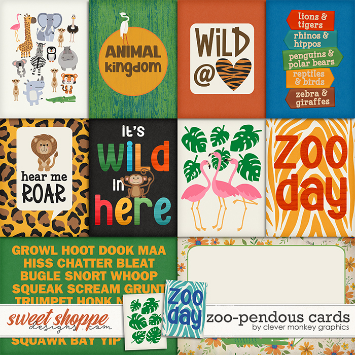 Zoo-Pendous Cards by Clever Monkey Graphics 