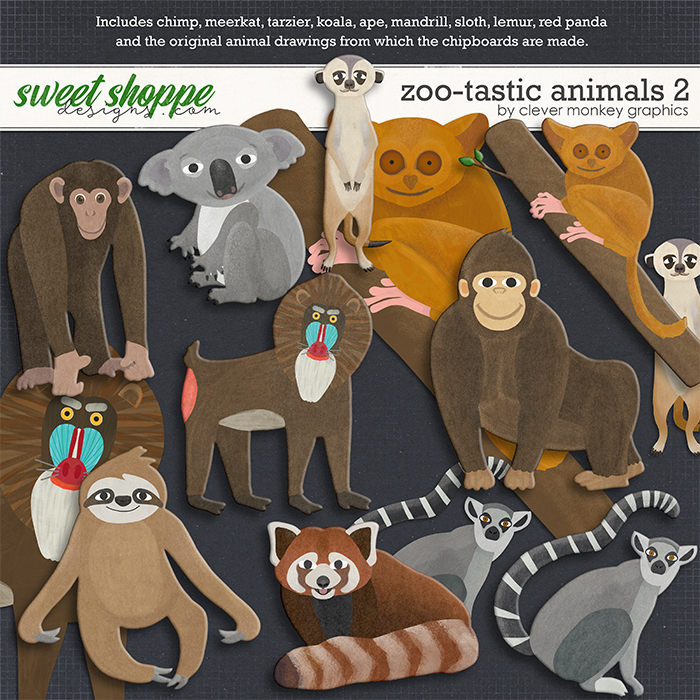 Zoo-tastic Animals 2 by Clever Monkey Graphics  