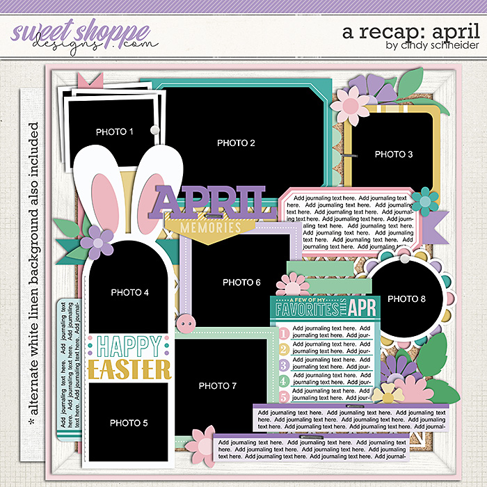 CIndy's Layered Templates - A Recap: April by Cindy Schneider