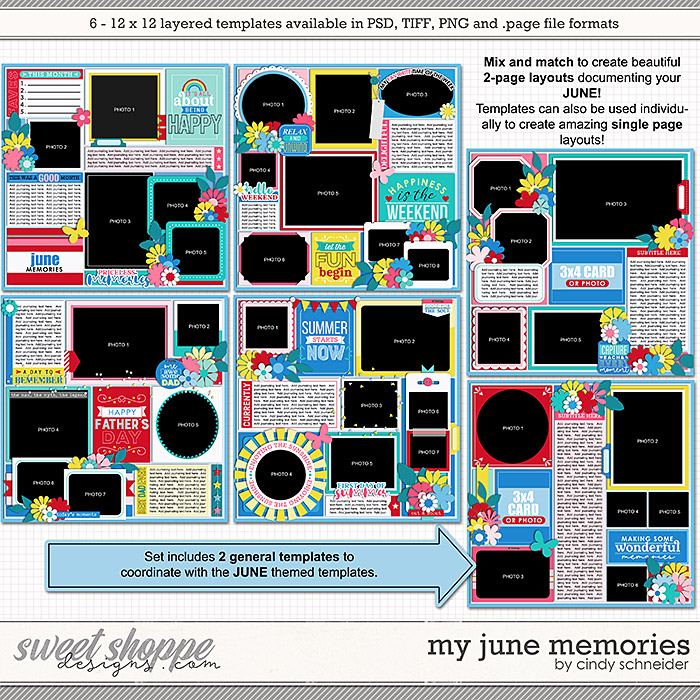 Cindy's Layered Templates - My June Memories by Cindy Schneider