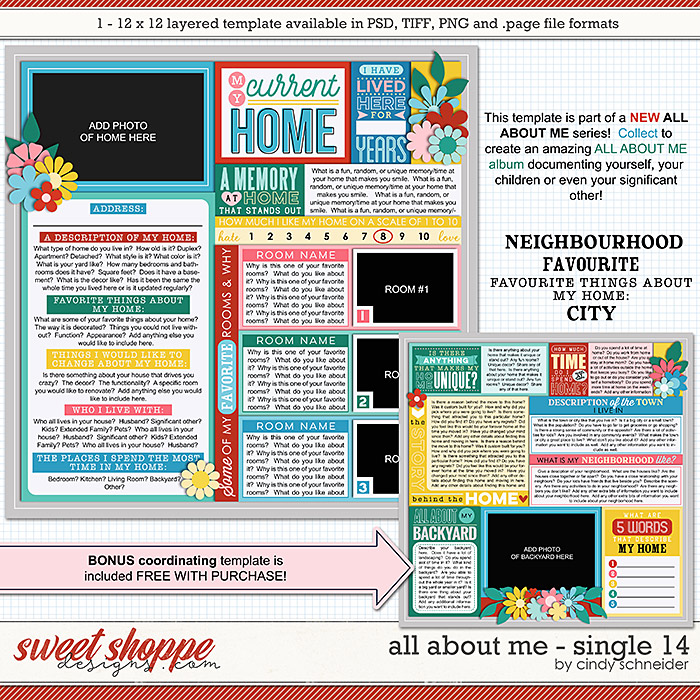 Cindy's Layered Templates - All About Me: Single 14 by Cindy Schneider Cindy's Layered Templates - All About Me: Single 14 by Cindy Schneider