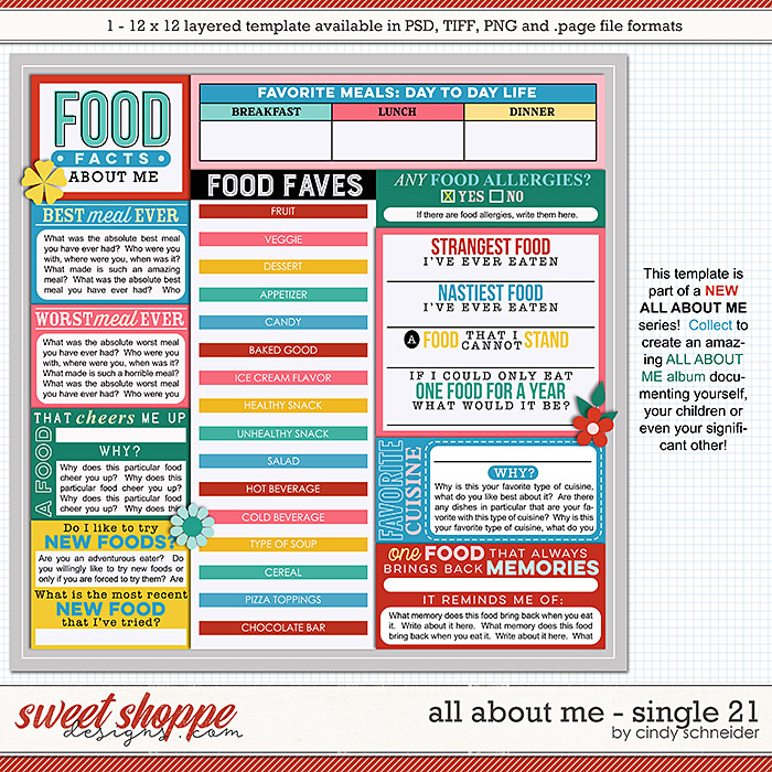 Cindy's Layered Templates - All About Me: Single 21 by Cindy Schneider