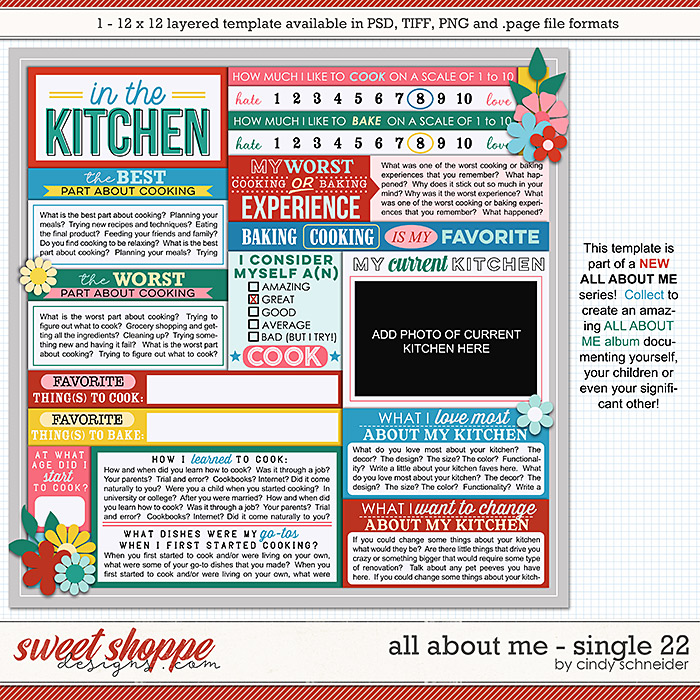 Cindy's Layered Templates - All About Me: Single 22 by Cindy Schneider