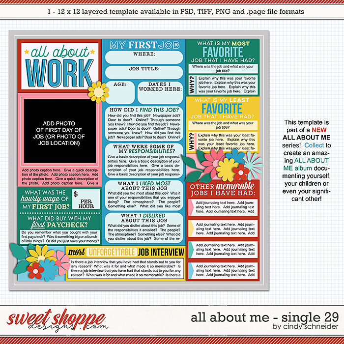 Cindy's Layered Templates - All About Me Single 29 by Cindy Schneider