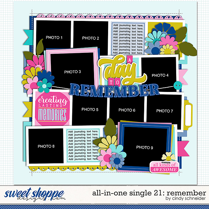 Cindy's Layered Templates - All in One Single 21 by Cindy Schneider