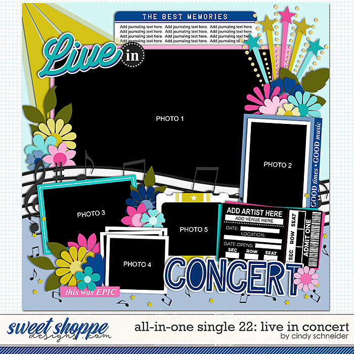 Cindy's Layered Templates - All in One Single 22: Live in Concert by Cindy Schneider
