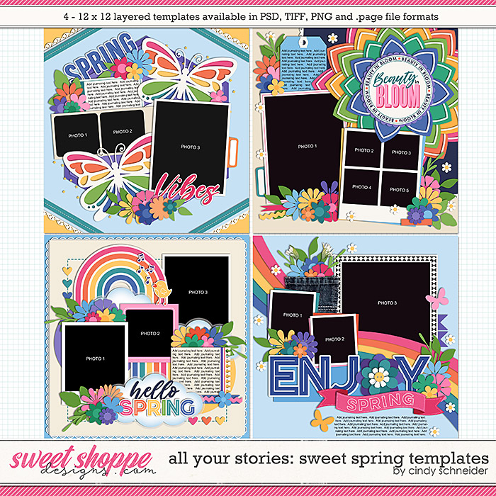 Cindy's Layered Templates - All Your Stories: Sweet Spring by Cindy Schneider
