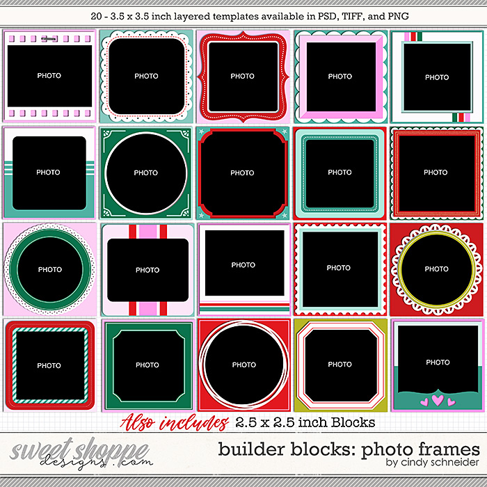 Cindy's Layered Templates - Builder Blocks: Photo Frames 1 by Cindy Schneider