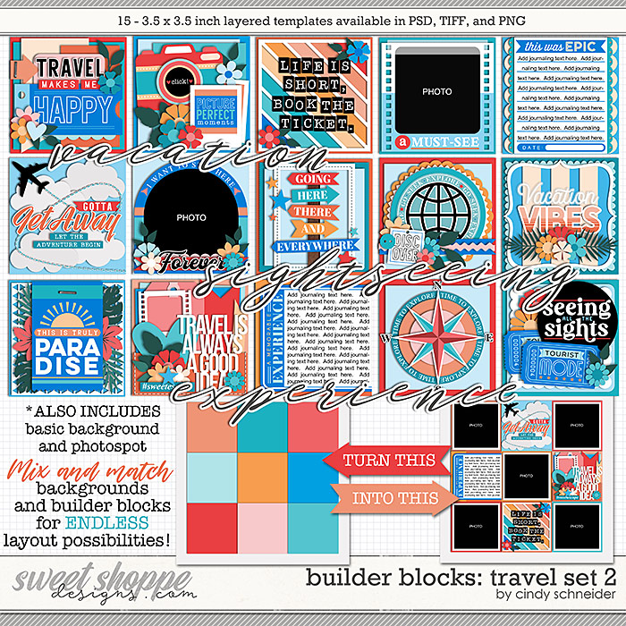Cindy's Layered Templates - Builder Blocks: Travel Set 2 by Cindy Schneider