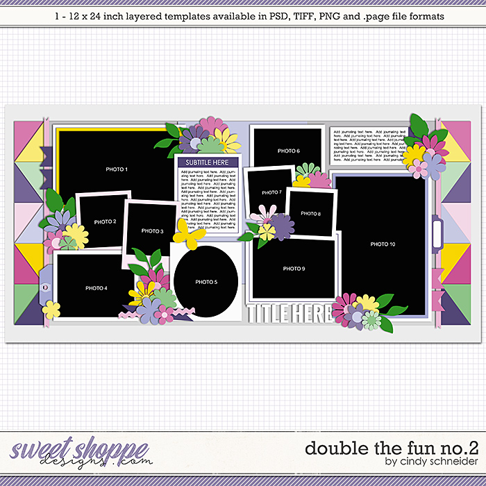 Cindy's Layered Templates - Double the Fun No. 2 by Cindy Schneider