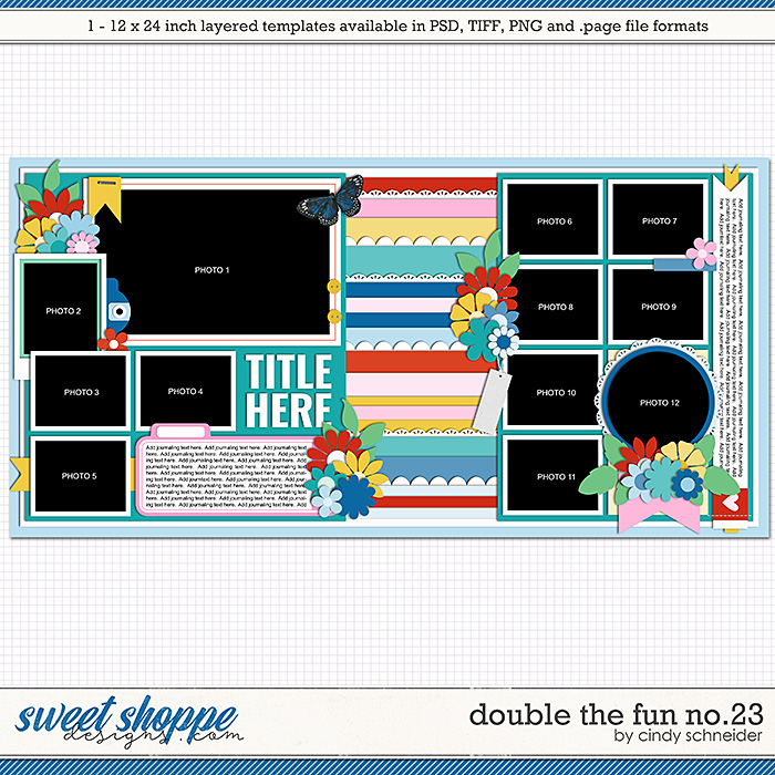 Cindy's Layered Templates - Double the Fun No.23 by Cindy Schneider
