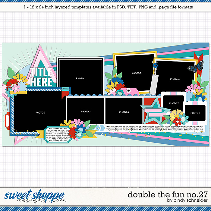 Cindy's Layered Templates - Double the Fun No.27 by Cindy Schneider
