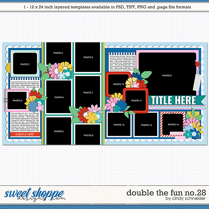 Cindy's Layered Templates - Double the Fun No.28 by Cindy Schneider