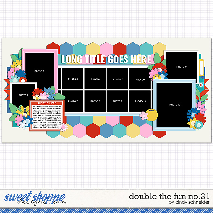Cindy's Layered Templates - Double The Fun No. 31 by Cindy Schneider