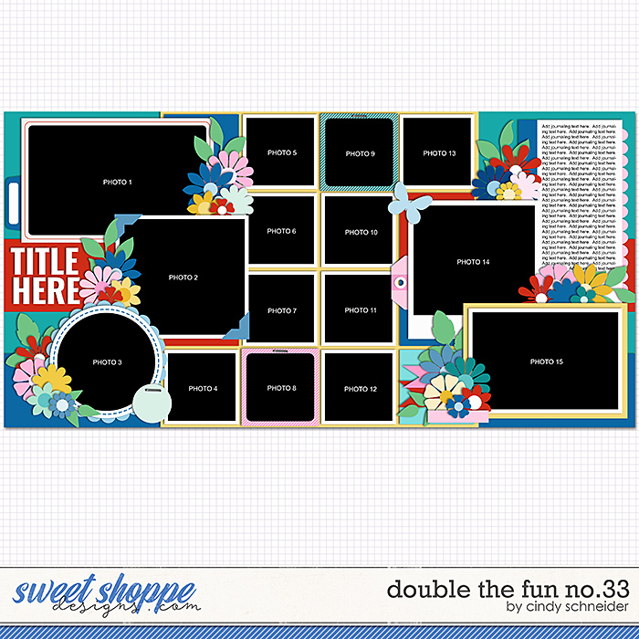 Cindy's Layered Templates - Double the Fun No.33 by Cindy Schneider