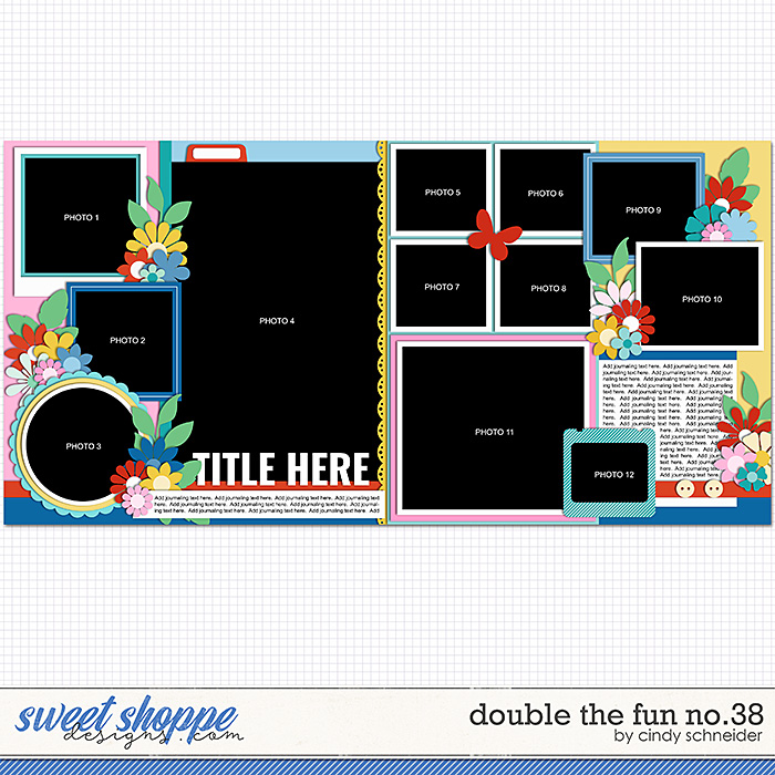 Cindy's Layered Templates - Double the Fun No. 38 by Cindy Schneider