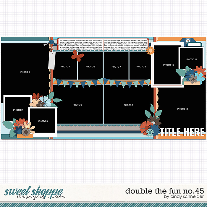 Cindy's Layered Templates - Double the Fun No. 45 by Cindy Schneider
