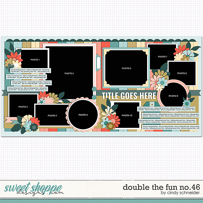 Cindy's Layered Templates - Double the Fun No. 46 by Cindy Schneider