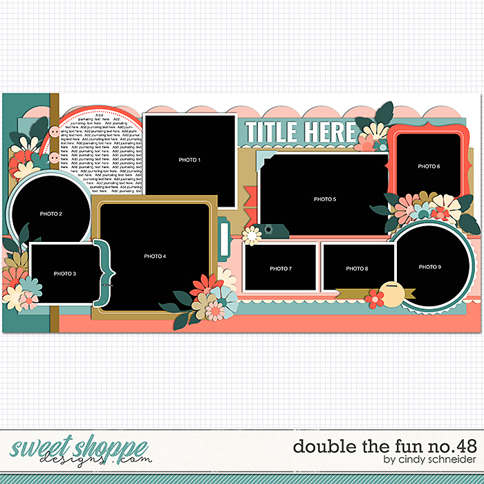 Cindy's Layered Templates - Double the Fun No. 48 by Cindy Schneider