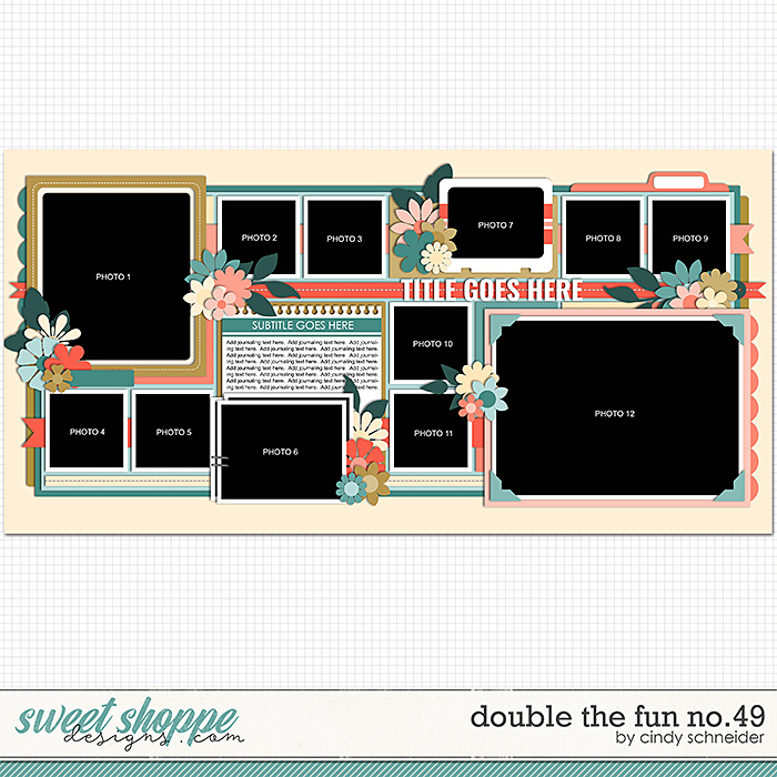 Cindy's Layered Templates - Double the Fun No. 49 by Cindy Schneider