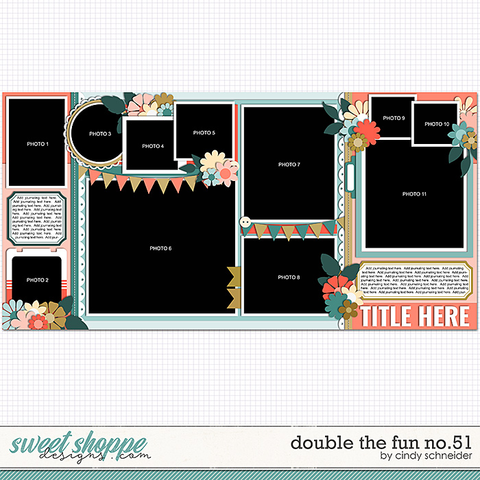 Cindy's Layered Templates - Double the Fun No. 51 by Cindy Schneider