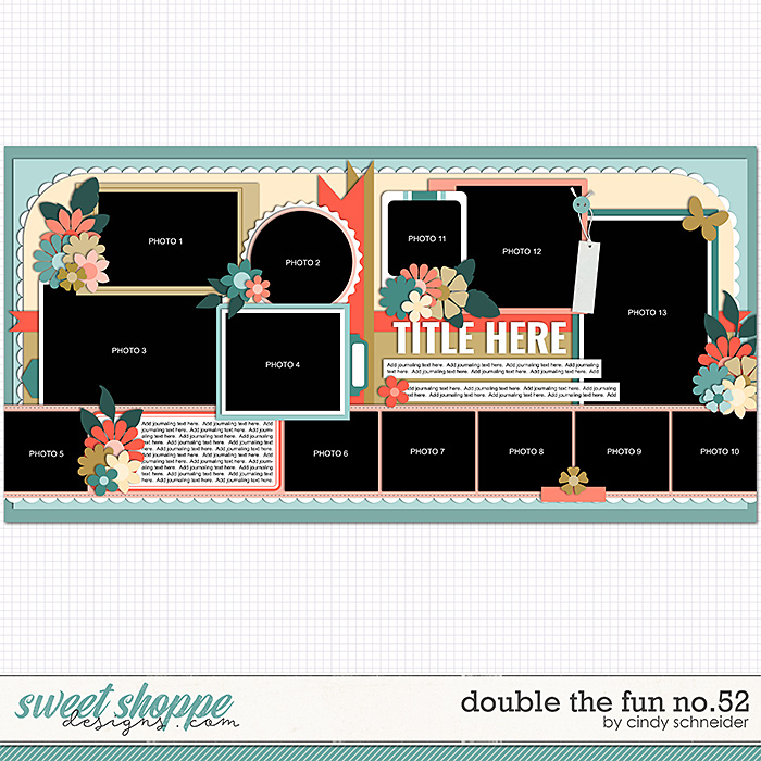 Cindy's Layered Templates - Double the Fun No. 52 by Cindy Schneider