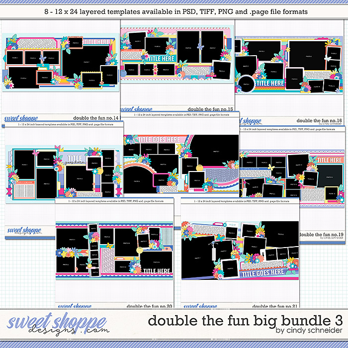Cindy's Layered Templates - Double the Fun Big Bundle 3 by Cindy Schneider